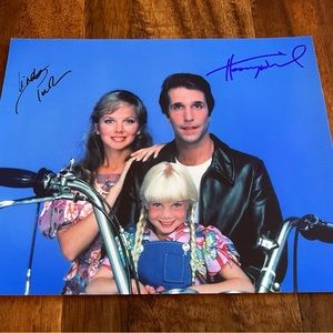 Henry Winkler Fonzie Linda Purl HAPPY DAYS Signed Autographed Photo Picture RARE